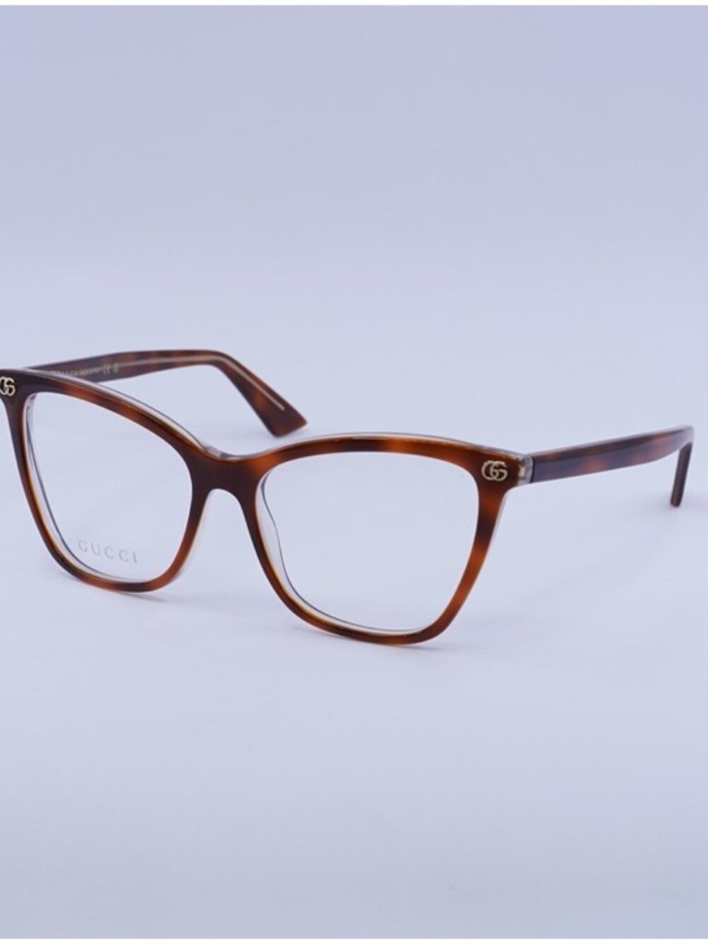 Gucci GG1817O 004 Eyeglasses Medium Havana/Light Mauve 55mm Cat Eye Frame